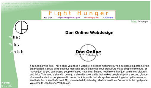 Danonline Webdesign Screenshot