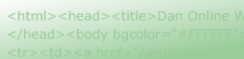Welcome to Dan Online Webdesign.